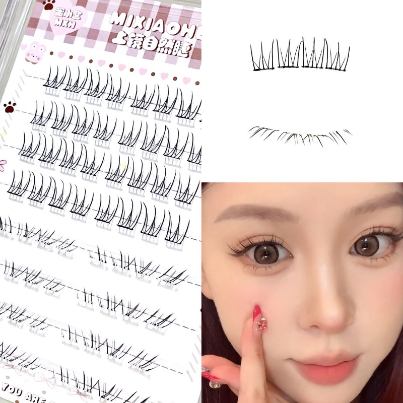 Eyelash Extension Wispy - Mixiaohe Sheer Mixed Wispy Upper Lash