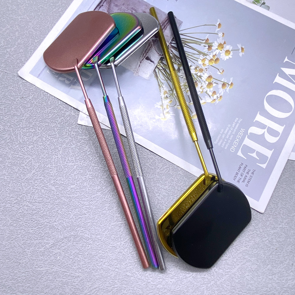 Eyelash Extension Gel Remover - 1pc Multi Colors Fake Lash Mirror