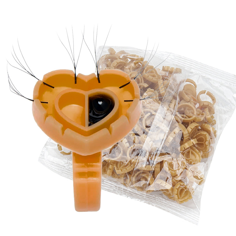 Eyelash Extension Double Lash - 500PCS Glue Rings for Lash Extension