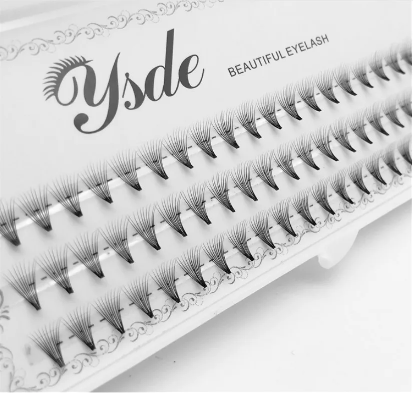 Eyelash Extension For Big Eyes - 60 bundles/Set Natural 6D Black 0.07mm