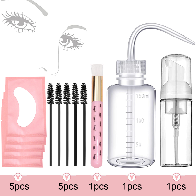 Eyelash Extension Gel Remover - 13Pcs Eyelash Extension Cleaning Kit 5