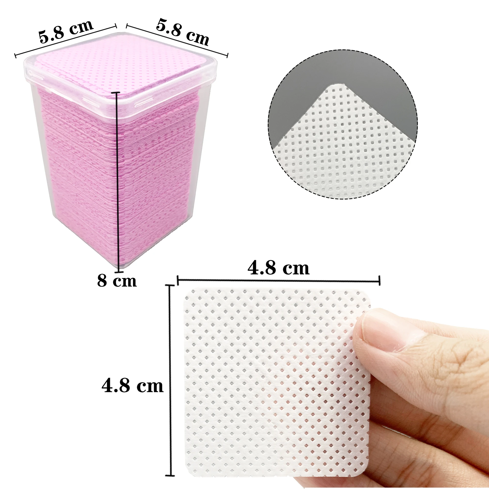 200Pcs/Box Lint Free Nail Wipe - огляд і ціна Eyelash Extension Gel Remover