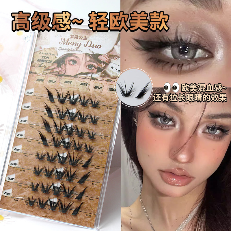New Cat Eye Mink Eyelashes 3D  - огляд і ціна Eyelash Extension Cat Eye Wispy