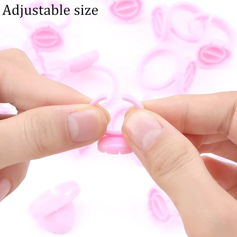 100 Pcs Disposable Eyelash Glu - огляд і ціна Eyelash Extension Double Lash