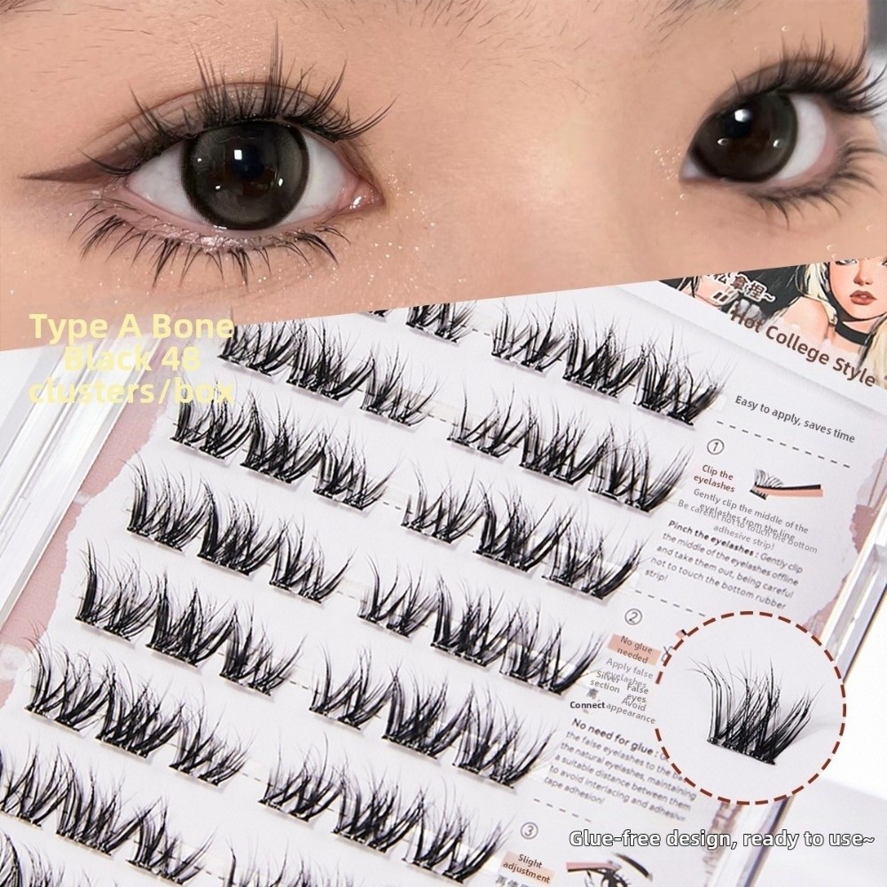 Thick Self Adhesive False Eyel - огляд і ціна Eyelash Extension No 8