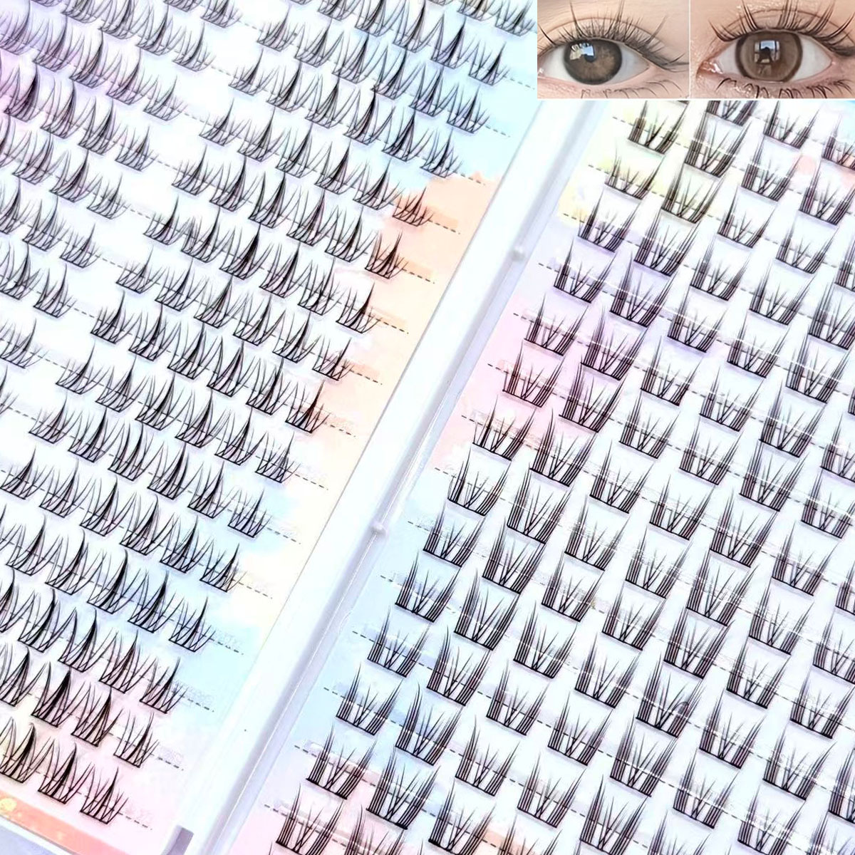 Hot Selling  Sunflower and Cat - огляд і ціна Eyelash Extension Cat Eye Wispy