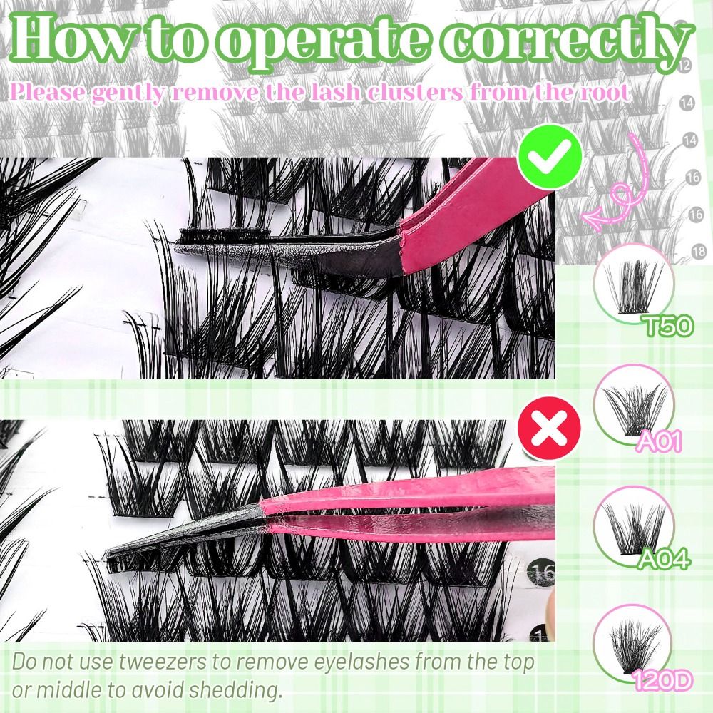 Natural Look False Eyelashes B - огляд і ціна Eyelash Extension Wispy