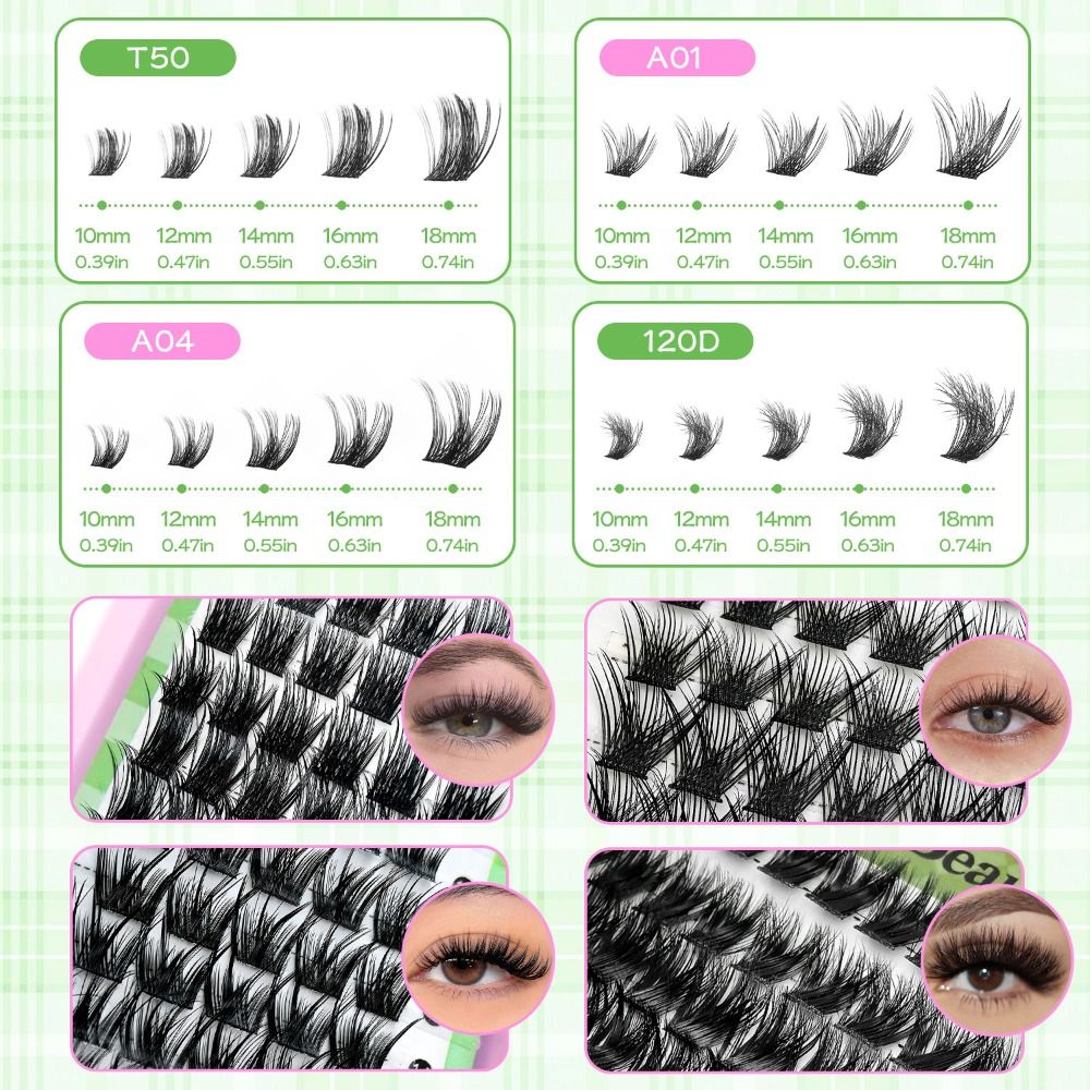 Natural Look False Eyelashes B - огляд і ціна Eyelash Extension Wispy