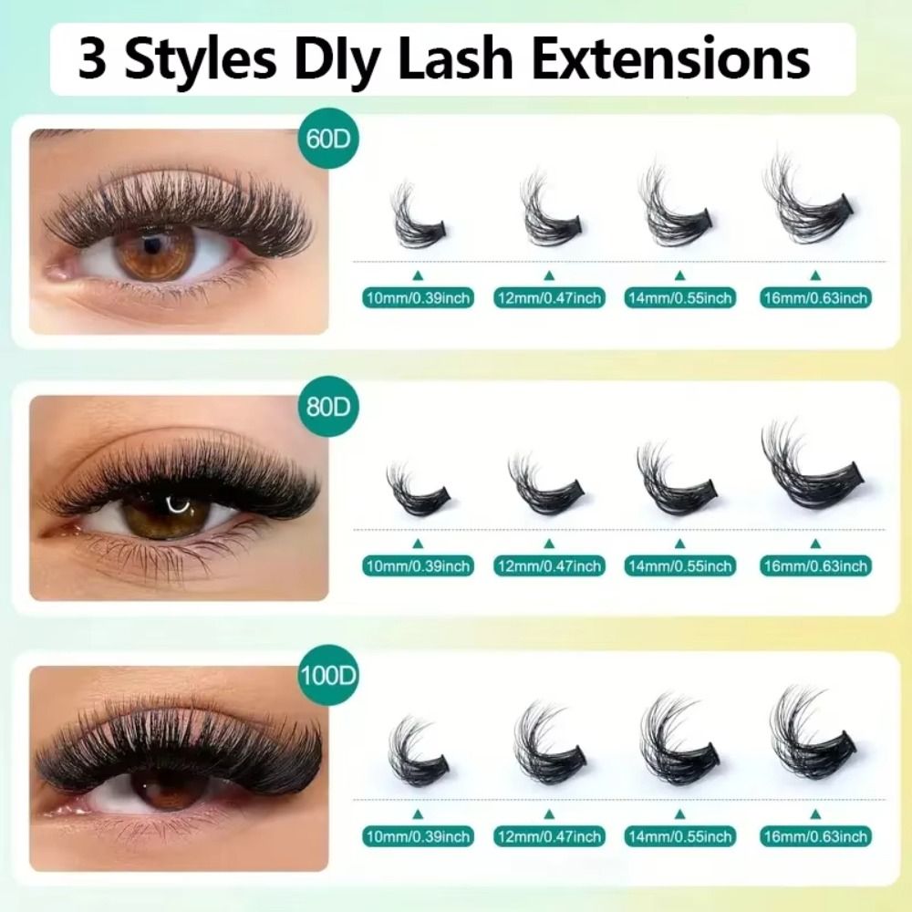 Natural Look False Eyelashes B - огляд і ціна Eyelash Extension Wispy