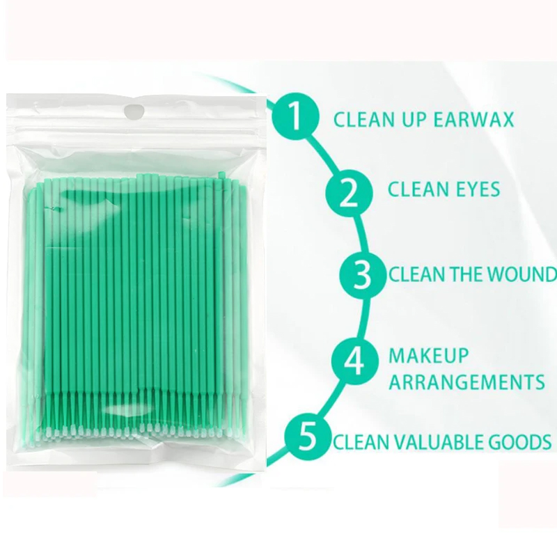 50/100PCS Disposable Micro Bru - огляд і ціна Micro Brush Applicator