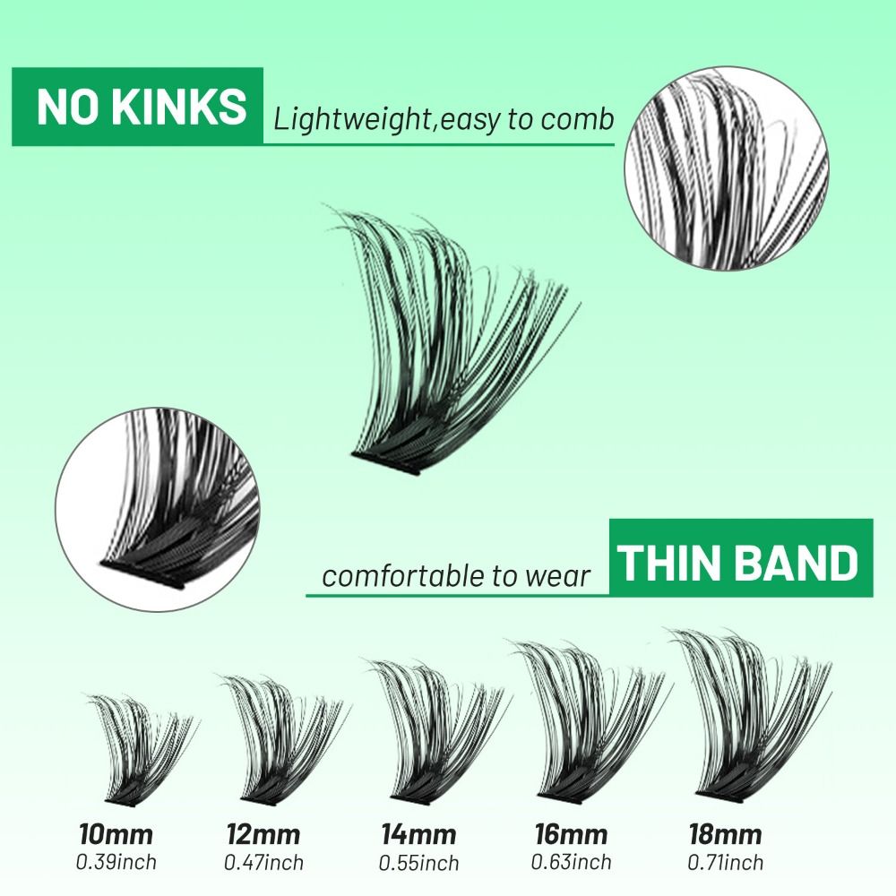 Natural Look False Eyelashes B - огляд і ціна Eyelash Extension Wispy