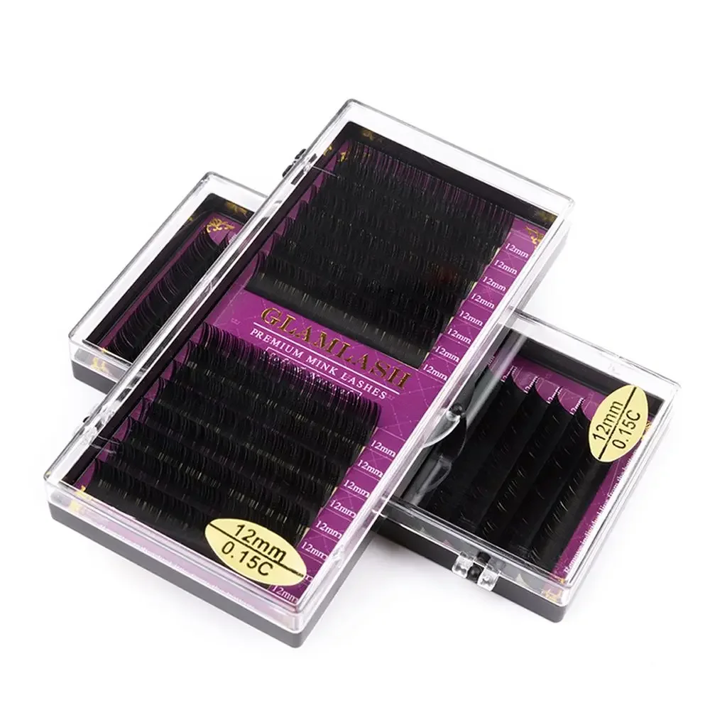 GLAMLASH Wholesale 16Rows BCCC - огляд і ціна Eyelash Extension Single Lash