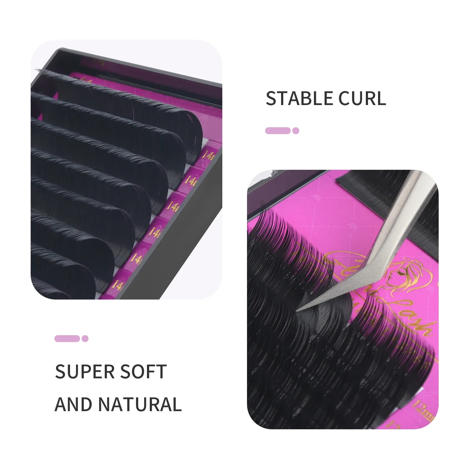 GLAMLASH Wholesale 16Rows BCCC - огляд і ціна Eyelash Extension Single Lash