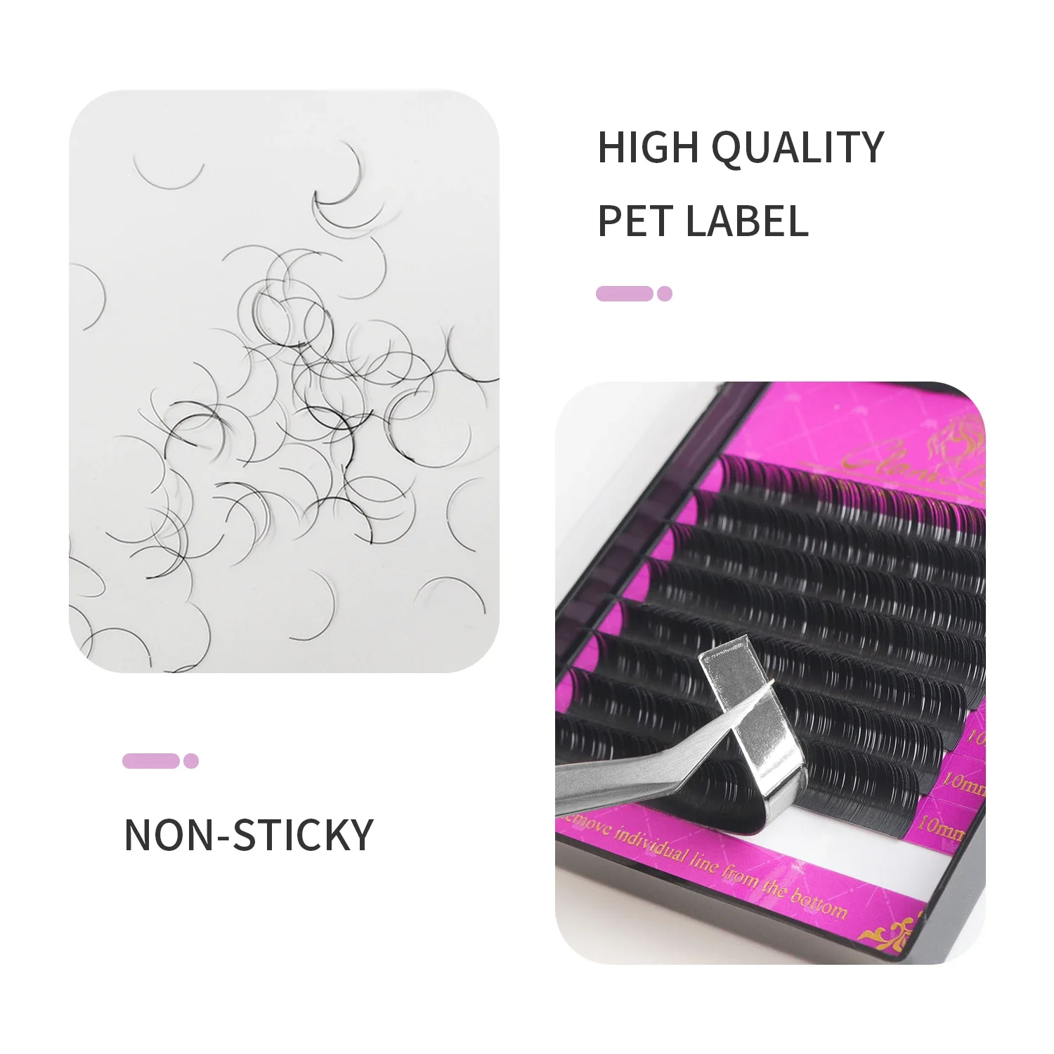 GLAMLASH Wholesale 16Rows BCCC - огляд і ціна Eyelash Extension Single Lash