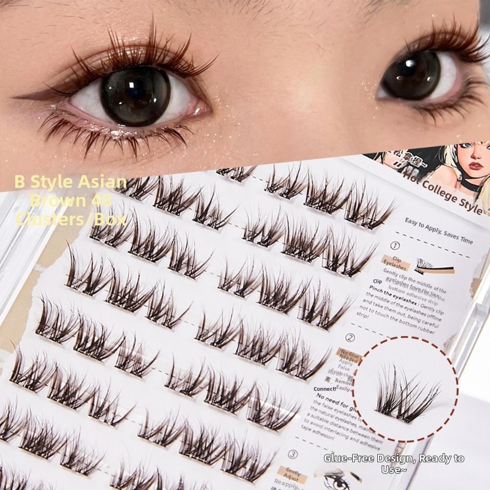 Thick Self Adhesive False Eyel - огляд і ціна Eyelash Extension No 8