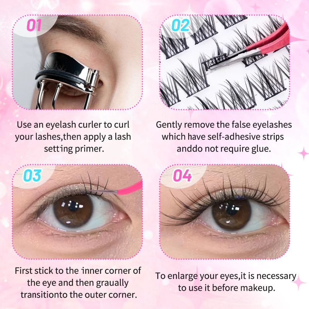 24 Rows 8-13mm Length False Ey - огляд і ціна Eyelash Extension No 8