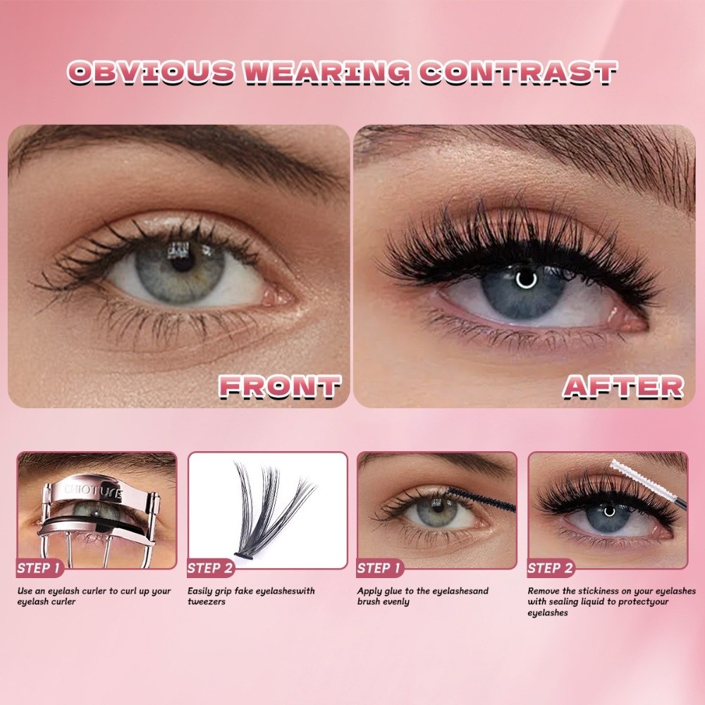 8-16mm Length False Eyelashes  - огляд і ціна Eyelash Extension Wispy