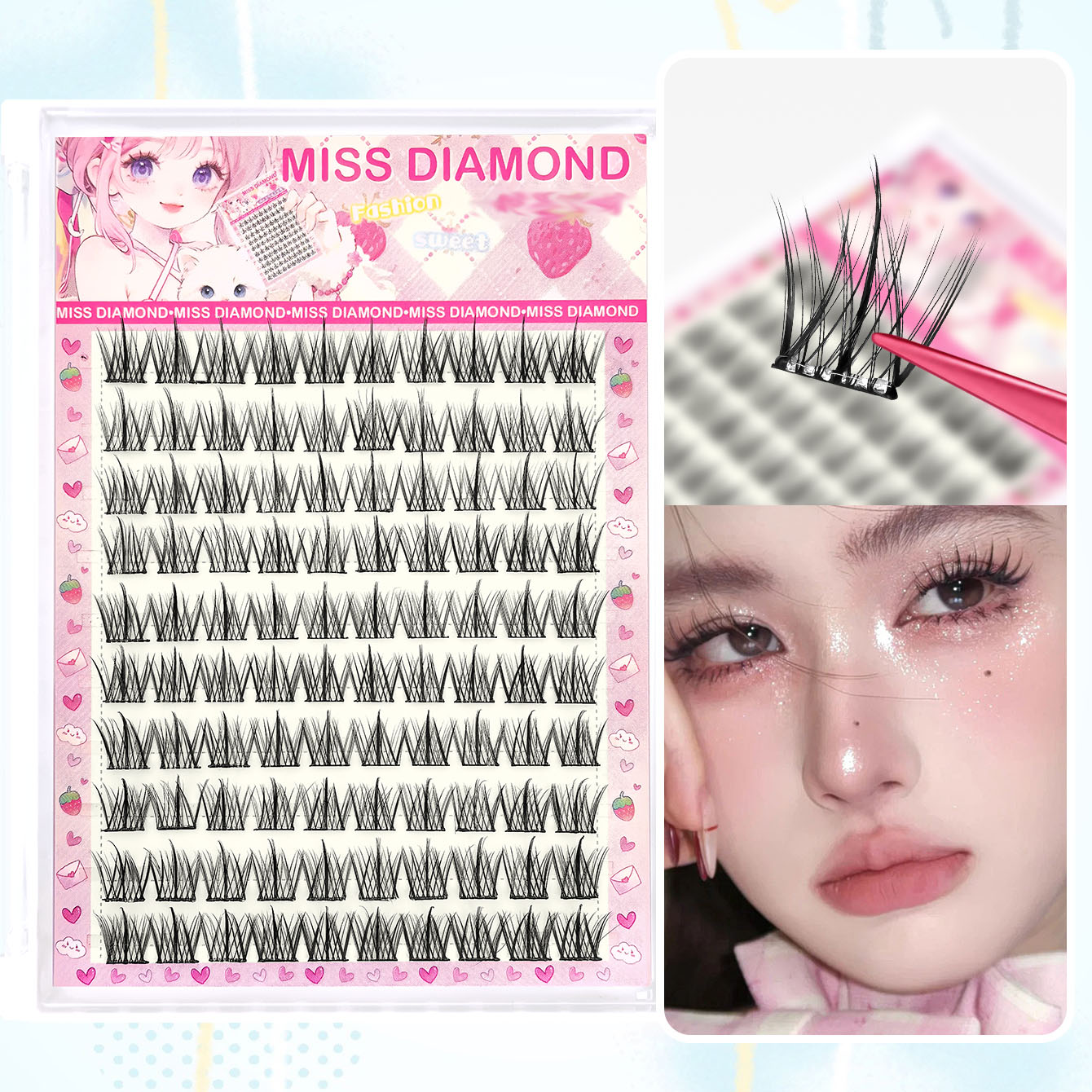10 Rows of Large Capacity Glue - огляд і ціна Eyelash Extension Single Lash
