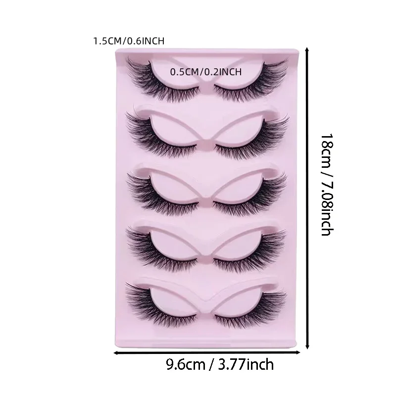 5 Pairs Cat Eye Lashes Wispy F - огляд і ціна Eyelash Extension Cat Eye Wispy