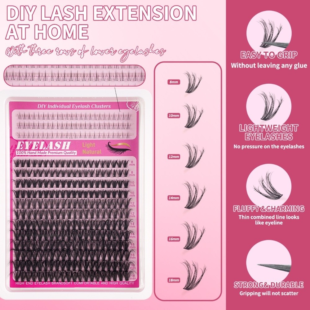 8-18mm Length False Eyelashes  - огляд і ціна Eyelash Extension Wispy