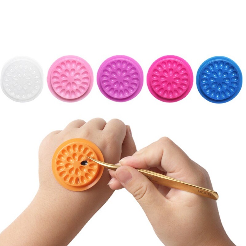 100pcs Eyelash Glue Holder Eye - огляд і ціна Eyelash Extension Double Lash