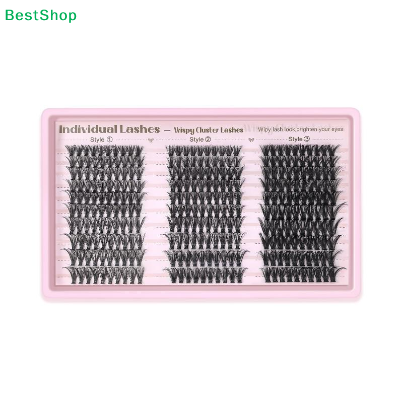 ✂Cluster Lashes Individual Ext - огляд і ціна Eyelash Extension Wispy