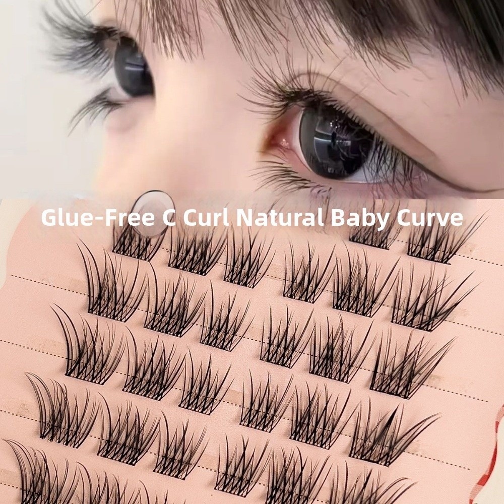 60 Clusters Black Self Adhesiv - огляд і ціна Eyelash Extension No 8