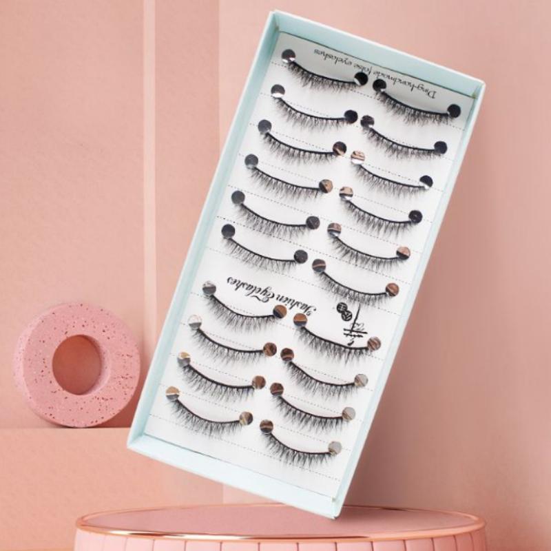 10 Pairs Natural Long Wispy Ca - огляд і ціна Eyelash Extension Cat Eye Wispy