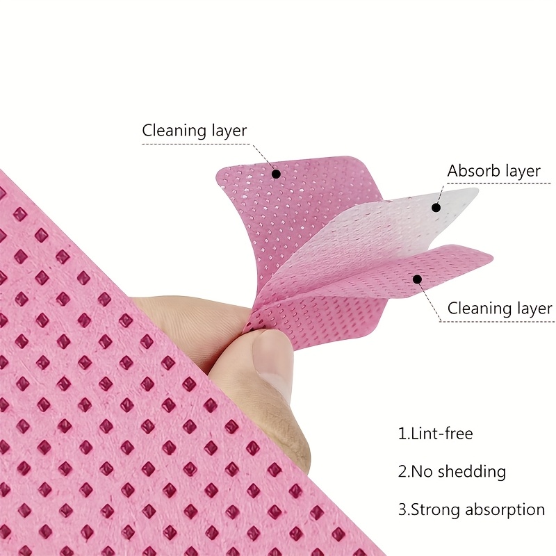 50/100/200pcs Lint-Free Nail W - огляд і ціна Eyelash Extension Gel Remover