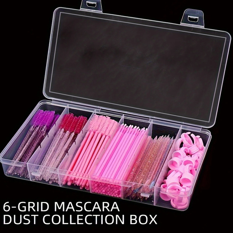 6-compartment storage box, pla - огляд і ціна Eyelash Extension Gel Remover