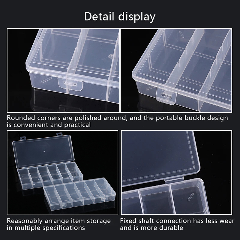 6-compartment storage box, pla - огляд і ціна Eyelash Extension Gel Remover